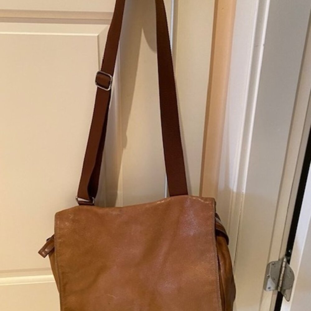 Prada Vintage Brown Messenger Handbag